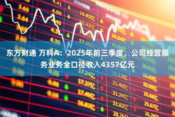 东方财通 万科A：2025年前三季度，公司经营服务业务全口径收入4357亿元